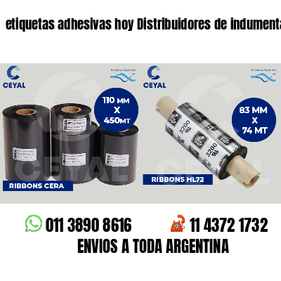 etiquetas adhesivas hoy Distribuidores de indumentaria