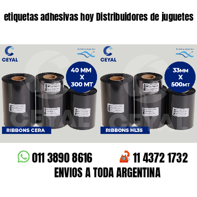 etiquetas adhesivas hoy Distribuidores de juguetes