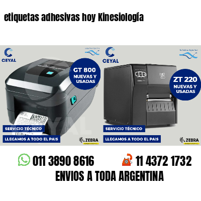 etiquetas adhesivas hoy Kinesiología