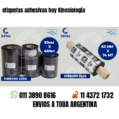 etiquetas adhesivas hoy Kinesiología