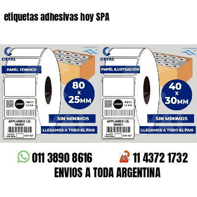 etiquetas adhesivas hoy SPA