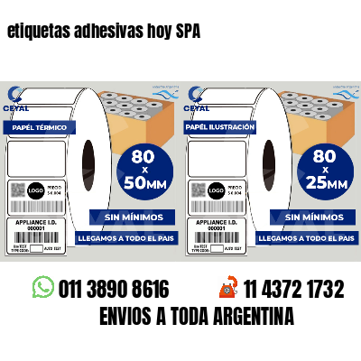 etiquetas adhesivas hoy SPA