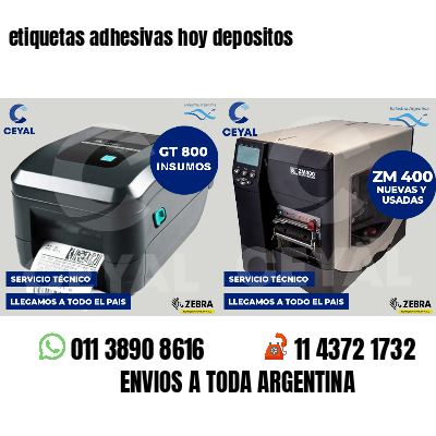 etiquetas adhesivas hoy depositos