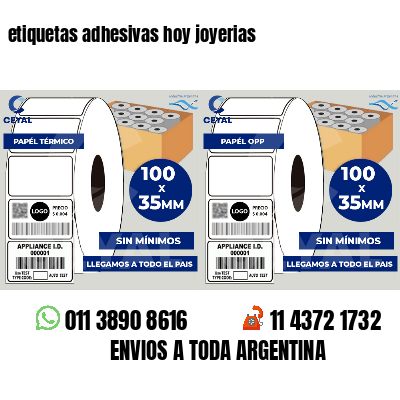 etiquetas adhesivas hoy joyerias