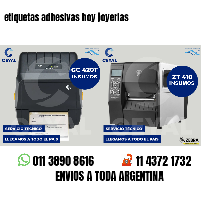 etiquetas adhesivas hoy joyerias