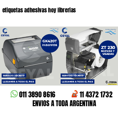 etiquetas adhesivas hoy librerias