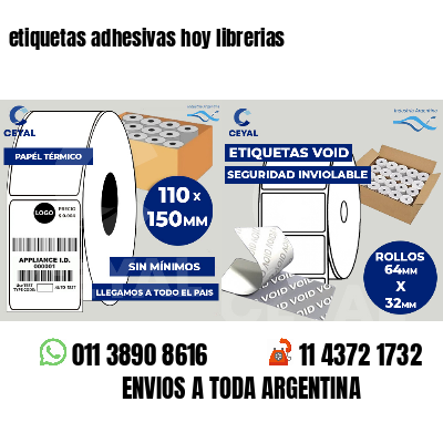 etiquetas adhesivas hoy librerias