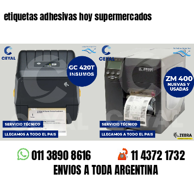 etiquetas adhesivas hoy supermercados