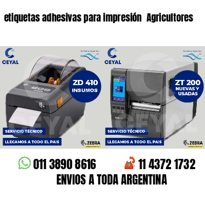 etiquetas adhesivas para impresión  Agricultores