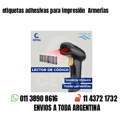 etiquetas adhesivas para impresión  Armerías