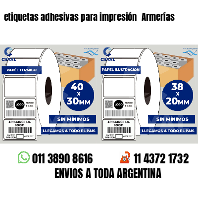 etiquetas adhesivas para impresión  Armerías