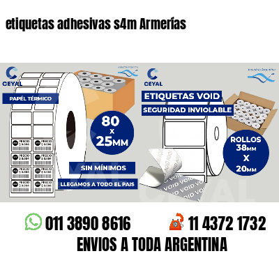 etiquetas adhesivas s4m Armerías