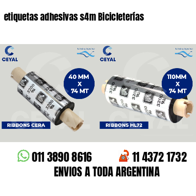 etiquetas adhesivas s4m Bicicleterías