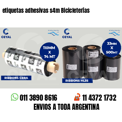 etiquetas adhesivas s4m Bicicleterías