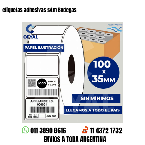 etiquetas adhesivas s4m Bodegas