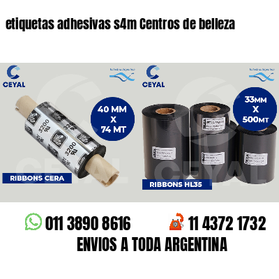 etiquetas adhesivas s4m Centros de belleza