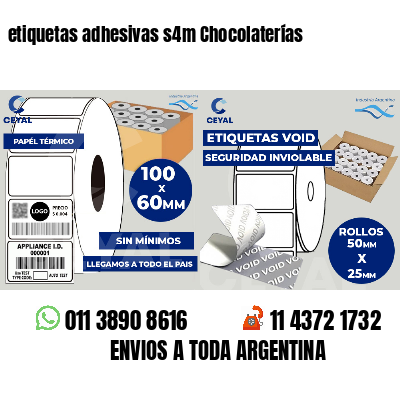 etiquetas adhesivas s4m Chocolaterías