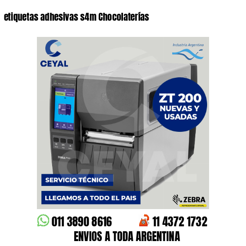 etiquetas adhesivas s4m Chocolaterías