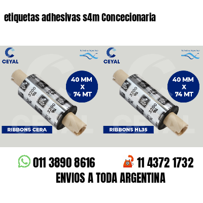 etiquetas adhesivas s4m Concecionaria