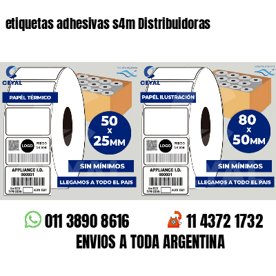 etiquetas adhesivas s4m Distribuidoras