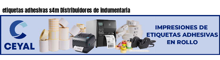 etiquetas adhesivas s4m Distribuidores de indumentaria