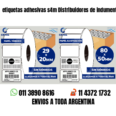 etiquetas adhesivas s4m Distribuidores de indumentaria