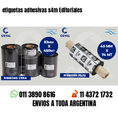 etiquetas adhesivas s4m Editoriales