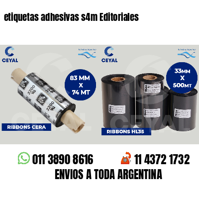 etiquetas adhesivas s4m Editoriales