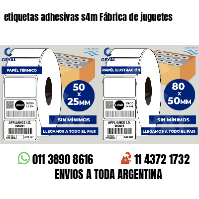 etiquetas adhesivas s4m Fábrica de juguetes