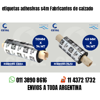 etiquetas adhesivas s4m Fabricantes de calzado