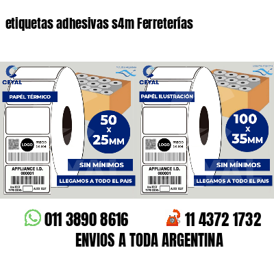 etiquetas adhesivas s4m Ferreterías