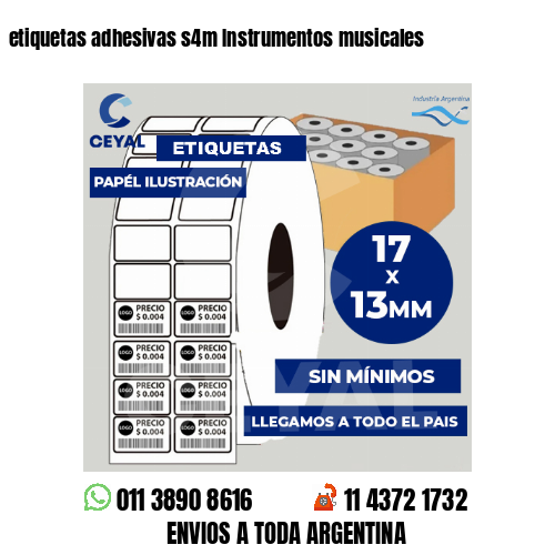 etiquetas adhesivas s4m Instrumentos musicales