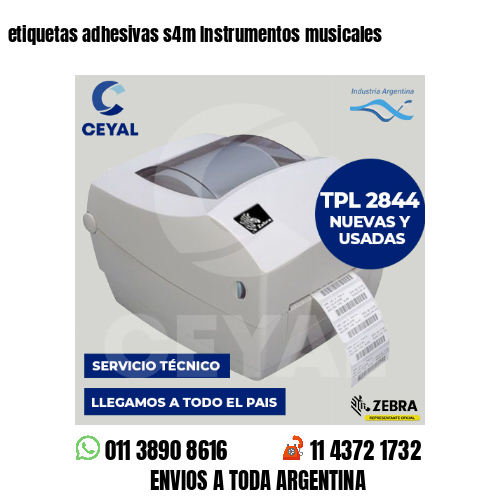 etiquetas adhesivas s4m Instrumentos musicales