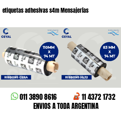 etiquetas adhesivas s4m Mensajerías