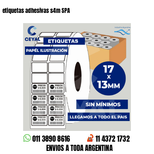 etiquetas adhesivas s4m SPA