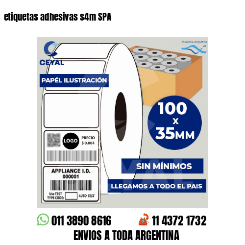 etiquetas adhesivas s4m SPA