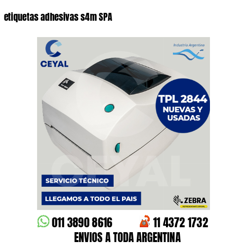 etiquetas adhesivas s4m SPA