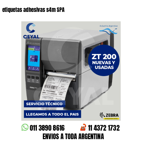 etiquetas adhesivas s4m SPA