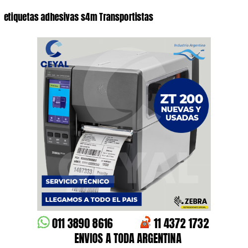 etiquetas adhesivas s4m Transportistas