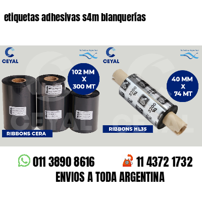 etiquetas adhesivas s4m blanquerías