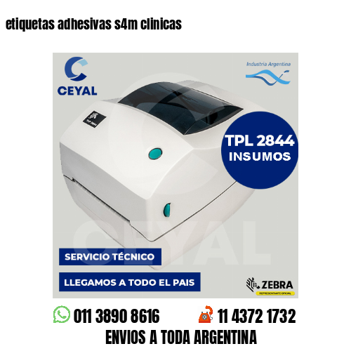 etiquetas adhesivas s4m clinicas