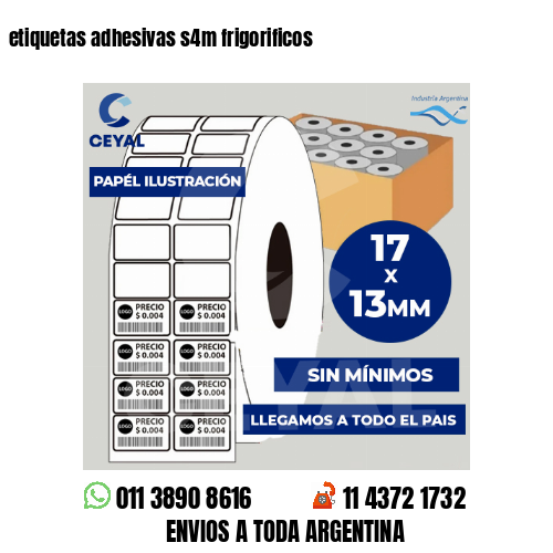 etiquetas adhesivas s4m frigorificos