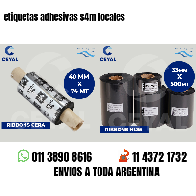 etiquetas adhesivas s4m locales