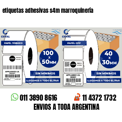 etiquetas adhesivas s4m marroquinería