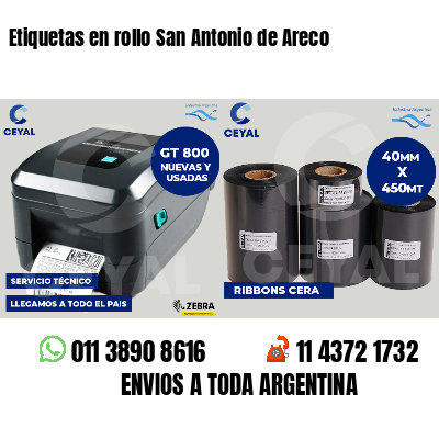 Etiquetas en rollo San Antonio de Areco