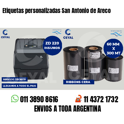 Etiquetas personalizadas San Antonio de Areco