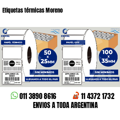 Etiquetas térmicas Moreno