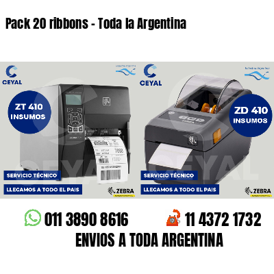 Pack 20 ribbons - Toda la Argentina