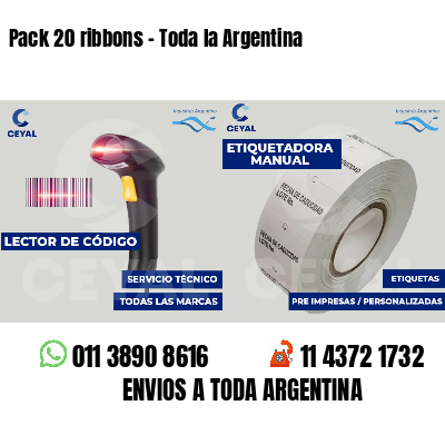 Pack 20 ribbons - Toda la Argentina