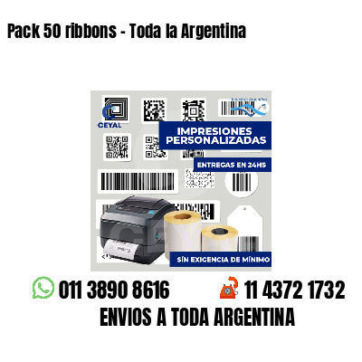 Pack 50 ribbons - Toda la Argentina